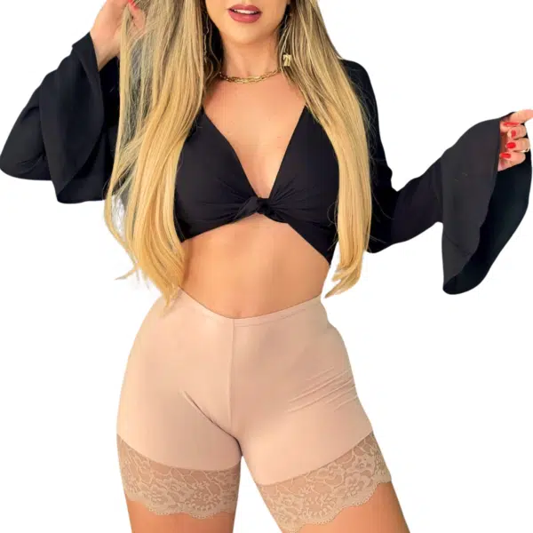 SHORT SEGUNDA PELE RENDA