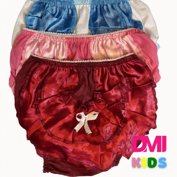 Calcinha Infantil Bunda Rica Simples Pacote Com 10 Unidades