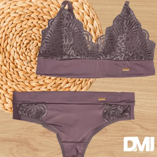 Conjunto Sutiã e Calcinha Com renda Bem Querer - Imagem 2