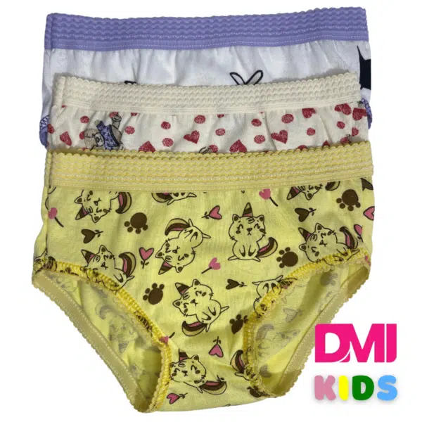 Calcinha Infantil Com Cós Pacote Com 10 Unidades - Imagem 2