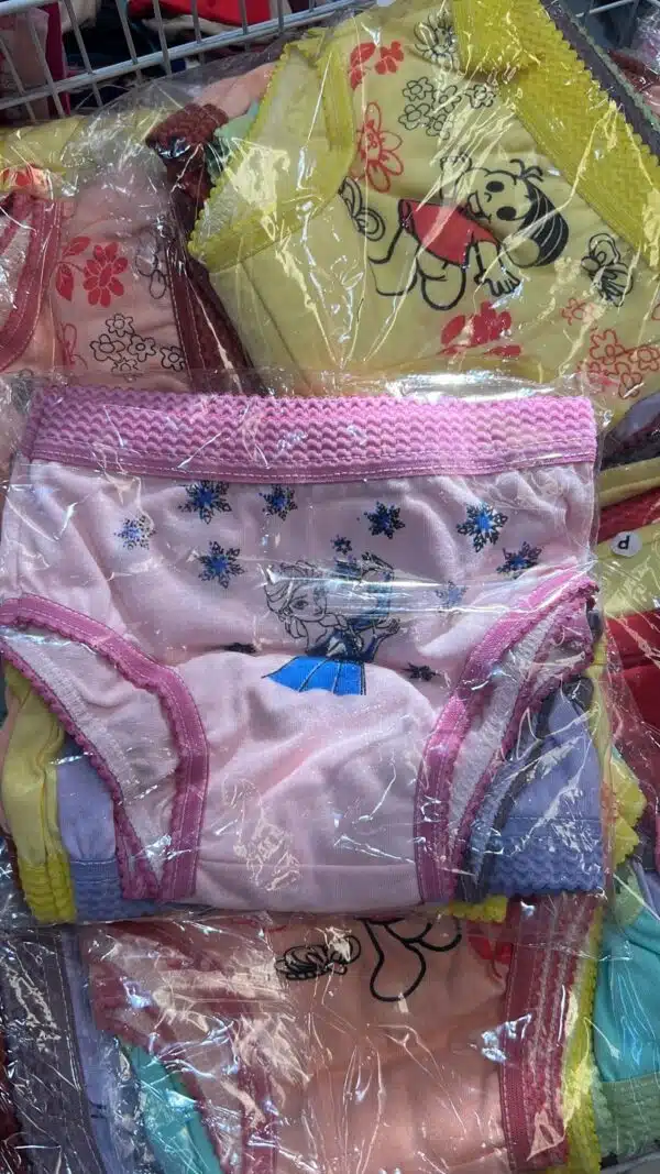 Calcinha Infantil Com Cós Pacote Com 10 Unidades - Imagem 3
