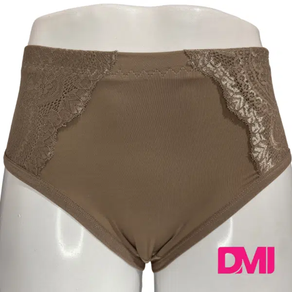 Calcinha Calçola Modeladora Rebatida Com Renda - Imagem 7