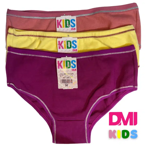 Calcinha Infantil Tecido Cotton Pacote Com 10 Unidades - Imagem 3