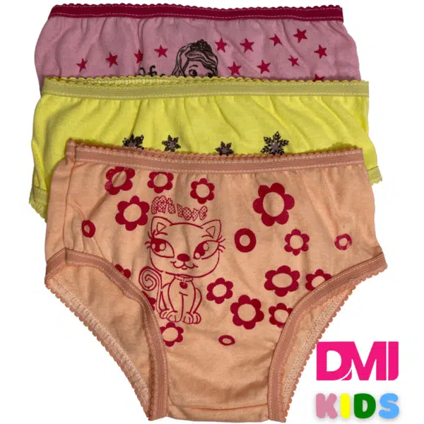 Calcinha Infantil Popular Lisa pacote Com 10 Unidades
