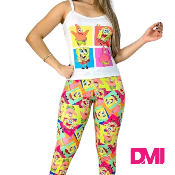 Baby Doll Calça Estampado Adulto - Imagem 3