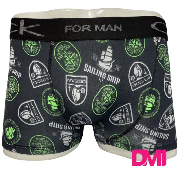 Cueca Box Adulto Estampada Tecido Microfibra Pacote Com 3 Unidades - Imagem 4