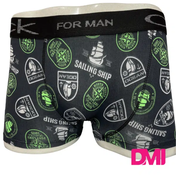 Cueca Box Adulto Estampada Tecido Microfibra Pacote Com 3 Unidades - Imagem 6