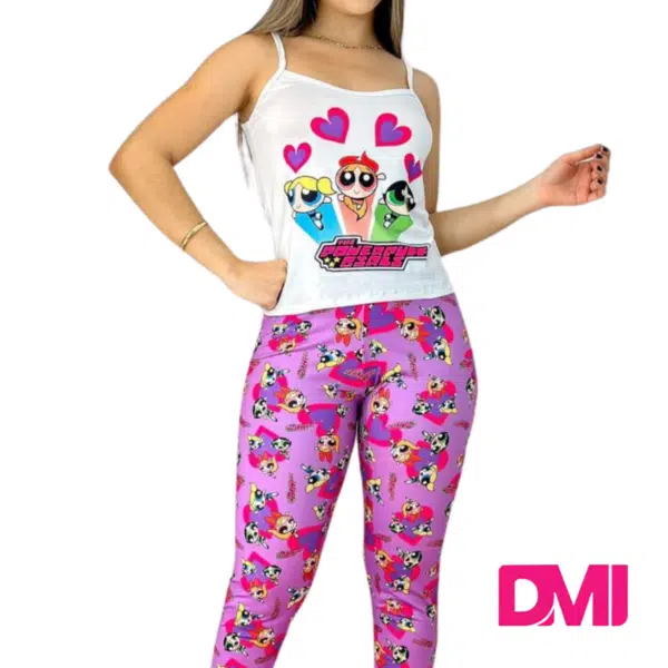 Baby Doll Calça Estampado Adulto