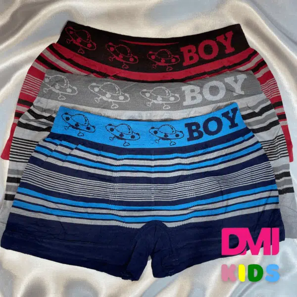Cueca Box Infantil Men Pacote com 12 Unidades Tamanhos Variados
