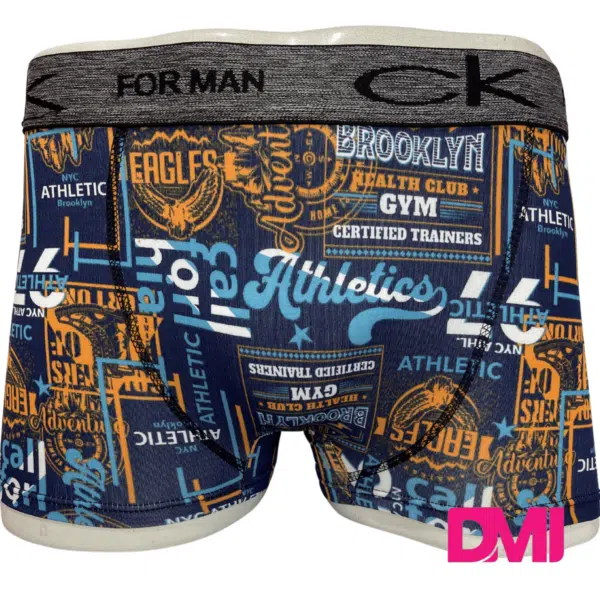 Cueca Box Adulto Estampada Tecido Microfibra Pacote Com 3 Unidades