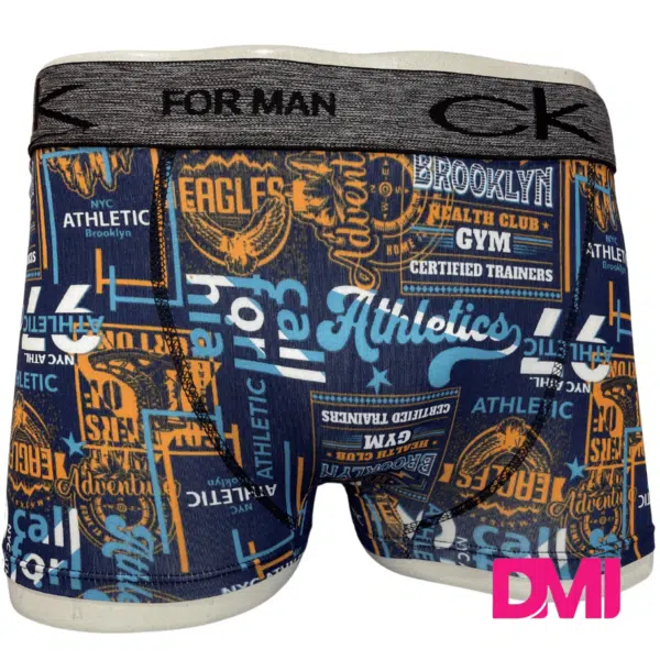 Cueca Box Adulto Estampada Tecido Microfibra Pacote Com 3 Unidades - Imagem 2