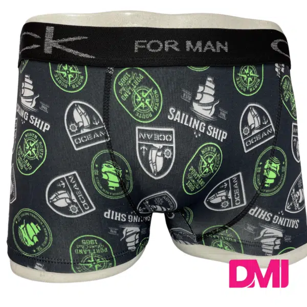 Cueca Box Adulto Estampada Tecido Microfibra Pacote Com 3 Unidades - Imagem 5