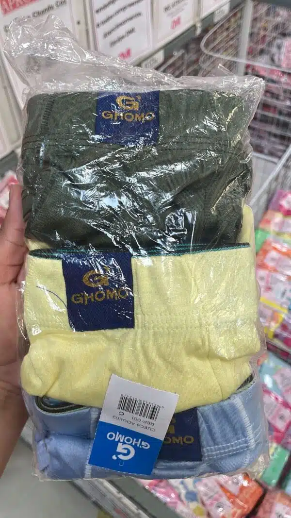 Cueca Box Adulto Lisa Elástico Rebatido Pacote Com 3 Unidades - Imagem 10