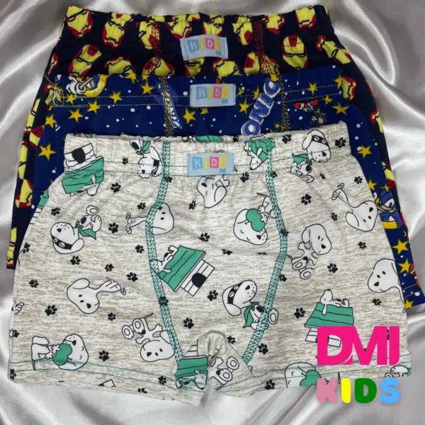 Cueca Box Infatil Fox Pacote Com 4 Unidades