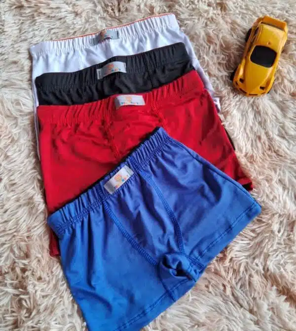Cueca Box Infantil Fox Sem Estampa Pacote Com 04 Unidades - Imagem 3